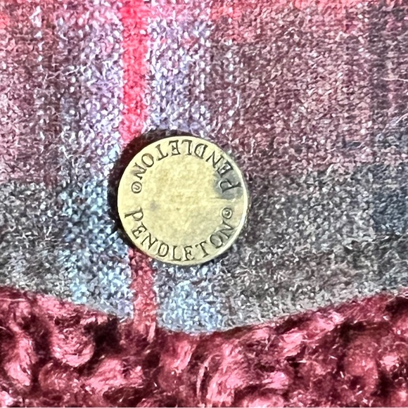 Pendleton Fuzzy Sherpa Teddy Full Zip Jacket Sweater Medium - Picture 6 of 9